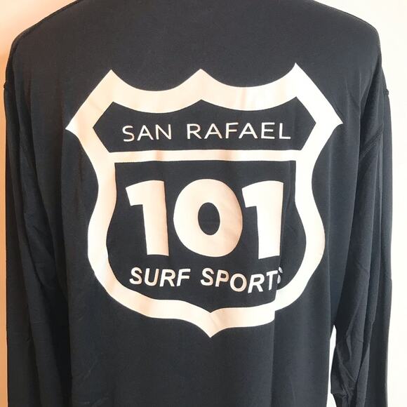 101 Surf Sports Long Sleeve Shirt Black Size Large - Picture 5 of 9
